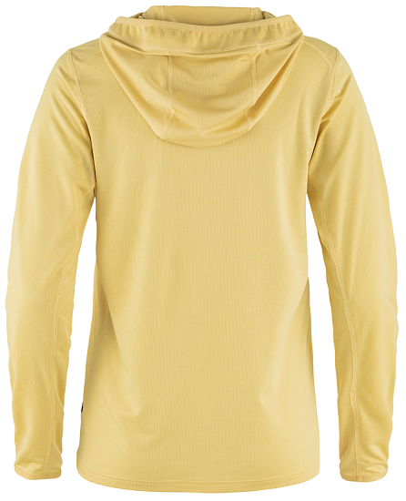 Лонгслив женский Fjallraven Abisko Sun-hoodie Mais Yellow - Фото 2 большая