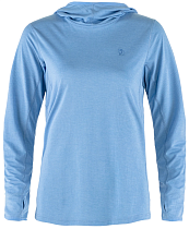 Лонгслив женский Fjallraven Abisko Sun-hoodie Ultramarine