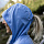 Лонгслив женский Fjallraven Abisko Sun-hoodie Ultramarine - Фото 2 малая
