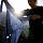 Лонгслив женский Fjallraven Abisko Sun-hoodie Ultramarine - Фото 3 малая