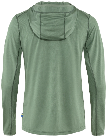 Лонгслив женский Fjallraven Abisko Sun-hoodie Patina Green - Фото 2 большая