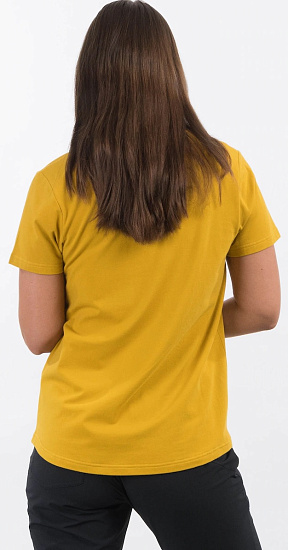 Футболка женская Bergans Graphic Tee Mustard Yellow - Фото 4 большая