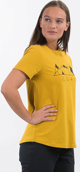 Футболка женская Bergans Graphic Tee Mustard Yellow - Фото 5 большая