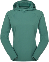 Лонгслив женский Rab Sonic Hoody Eucalyptus