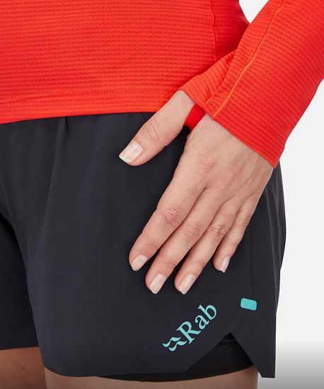 Лонгслив женский Rab Sonic Hoody Red Grapefruit - Фото 5 большая