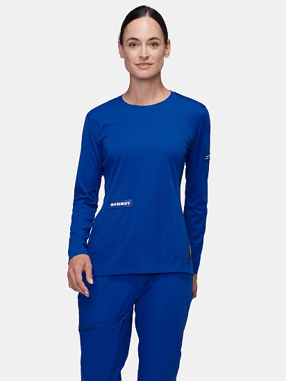 Лонгслив женский Mammut Eiger Nordwand FL Eiger Blue - Фото 2 большая