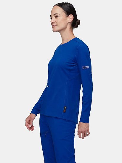 Лонгслив женский Mammut Eiger Nordwand FL Eiger Blue - Фото 3 большая
