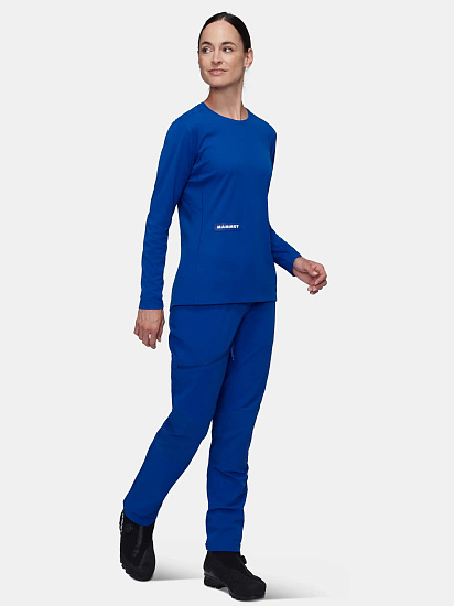 Лонгслив женский Mammut Eiger Nordwand FL Eiger Blue - Фото 5 большая