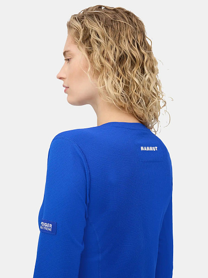 Лонгслив женский Mammut Eiger Nordwand FL Eiger Blue - Фото 6 большая
