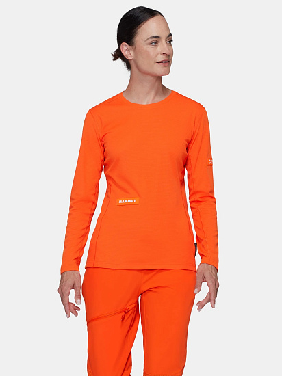 Лонгслив женский Mammut Eiger Nordwand FL Eiger Orange - Фото 2 большая