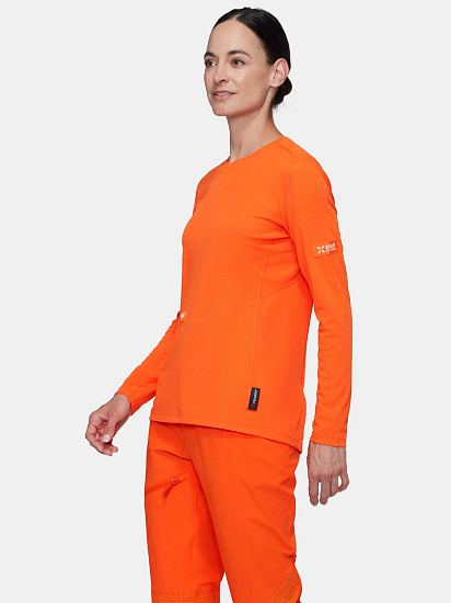 Лонгслив женский Mammut Eiger Nordwand FL Eiger Orange - Фото 3 большая