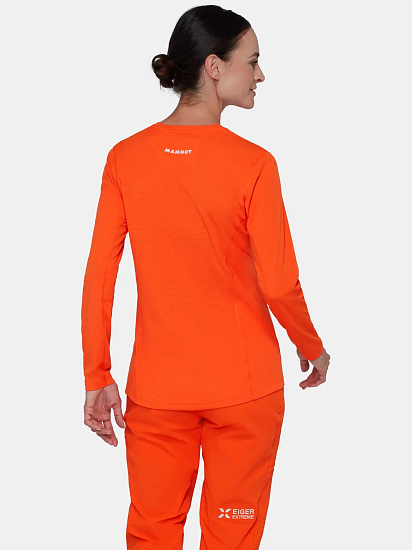 Лонгслив женский Mammut Eiger Nordwand FL Eiger Orange - Фото 4 большая