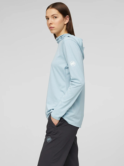 Лонгслив женский Mammut Selun FL Sun Hoody Nebla - Фото 4 большая