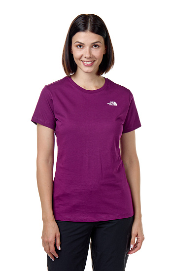 Футболка женская The North Face SS Simple Dome Pamplona Purple - Фото 2 большая
