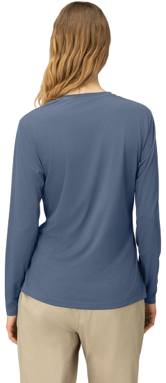 Лонгслив женский Norrona Femund Tech LS Vintage Indigo - Фото 5 большая