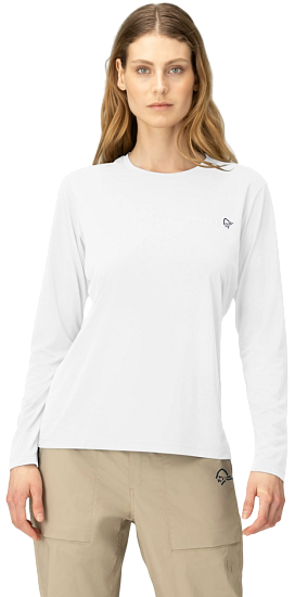 Лонгслив женский Norrona Femund Tech LS Snow White - Фото 4 большая