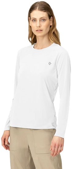 Лонгслив женский Norrona Femund Tech LS Snow White - Фото 6 большая