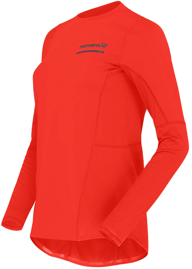 Лонгслив женский Norrona Senja Equaliser Lightweight LS Arednalin - Фото 2 большая