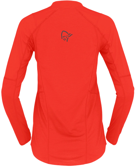 Лонгслив женский Norrona Senja Equaliser Lightweight LS Arednalin - Фото 3 большая