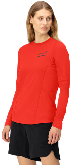 Лонгслив женский Norrona Senja Equaliser Lightweight LS Arednalin - Фото 6 большая
