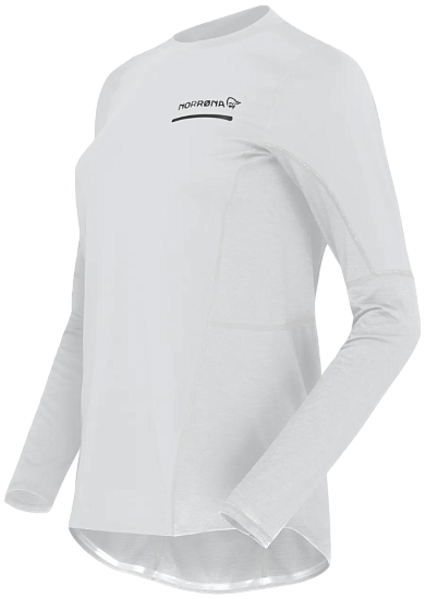 Лонгслив женский Norrona Senja Equaliser Lightweight LS Snow White - Фото 2 большая