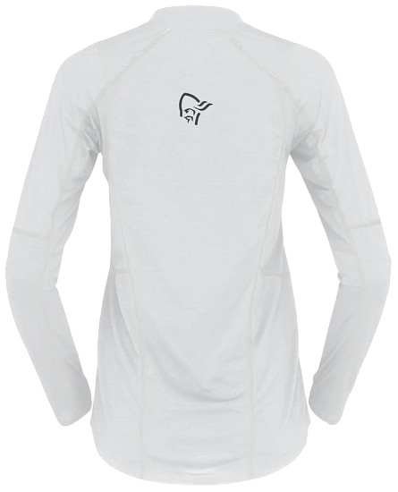 Лонгслив женский Norrona Senja Equaliser Lightweight LS Snow White - Фото 3 большая
