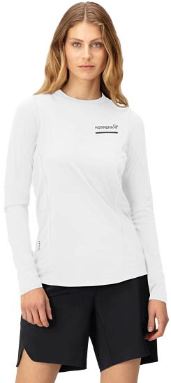 Лонгслив женский Norrona Senja Equaliser Lightweight LS Snow White - Фото 4 большая