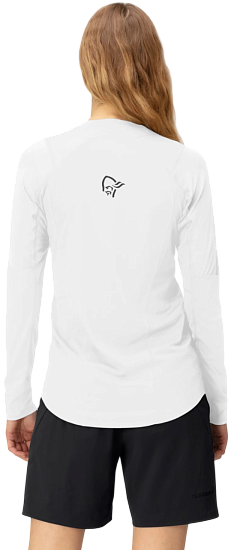 Лонгслив женский Norrona Senja Equaliser Lightweight LS Snow White - Фото 5 большая