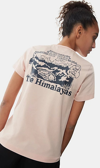Футболка женская The North Face SS Himalayan Bottle Source Tee Evening Sand Pink - Фото 5 большая