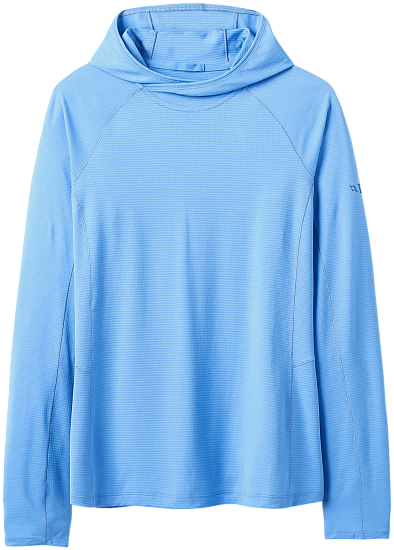 Лонгслив женский Rab Sonic Hoody Bluebird - Фото 1 большая