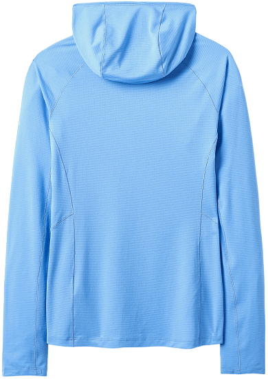 Лонгслив женский Rab Sonic Hoody Bluebird - Фото 2 большая