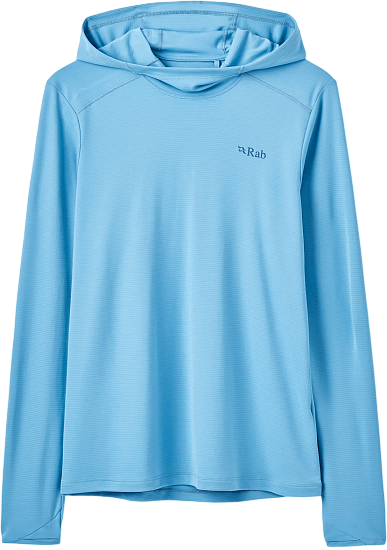 Лонгслив женский Rab Force Hoody Bluebird - Фото 1 большая