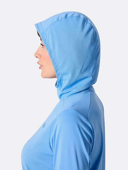 Лонгслив женский Rab Force Hoody Bluebird - Фото 7 большая