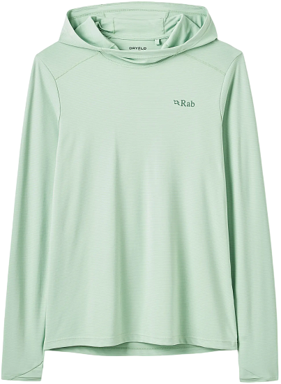 Лонгслив женский Rab Force Hoody Fig Green - Фото 1 большая