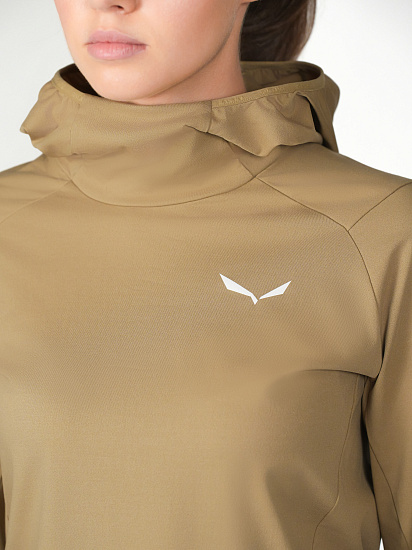 Лонгслив женский Salewa Puez Sun Hoodie Quicksand - Фото 6 большая