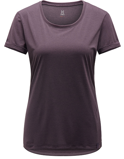 Футболка женская Haglofs Ridge Hike Acai Berry - Фото 1 большая