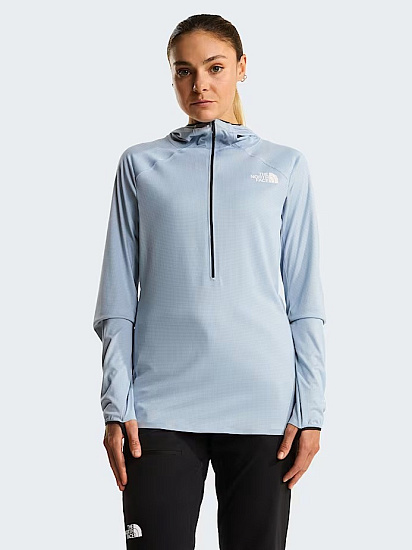 Лонгслив женский The North Face Summit Direct Sun Hoodie Frost Grey - Фото 3 большая