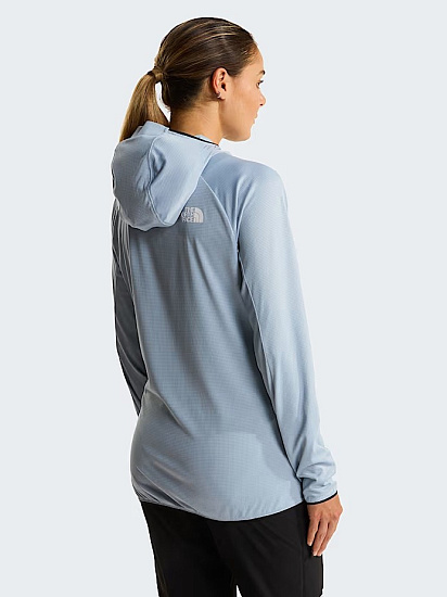 Лонгслив женский The North Face Summit Direct Sun Hoodie Frost Grey - Фото 5 большая