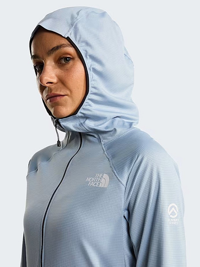 Лонгслив женский The North Face Summit Direct Sun Hoodie Frost Grey - Фото 6 большая