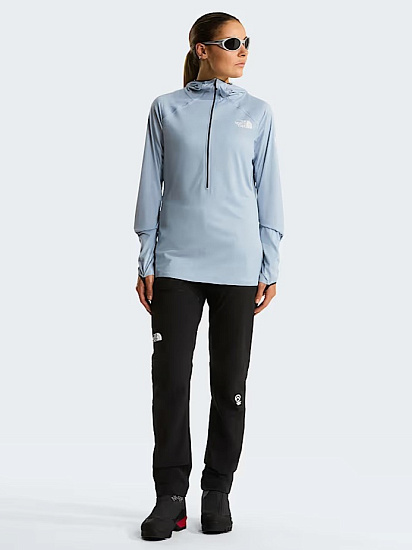 Лонгслив женский The North Face Summit Direct Sun Hoodie Frost Grey - Фото 9 большая