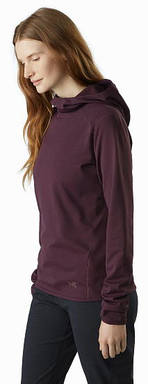 Лонгслив женский Arcteryx Motus AR Hoody Figment Heather - Фото 2 большая