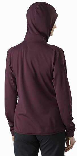 Лонгслив женский Arcteryx Motus AR Hoody Figment Heather - Фото 3 большая