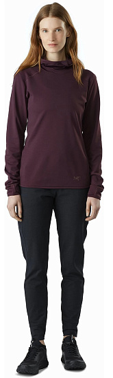 Лонгслив женский Arcteryx Motus AR Hoody Figment Heather - Фото 6 большая