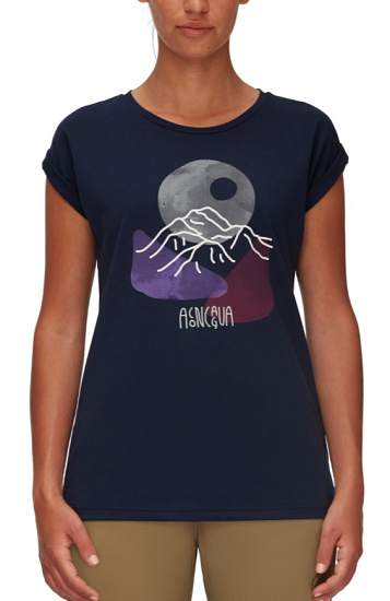 Футболка женская Mammut Mountain T-Shirt Marine - Фото 2 большая