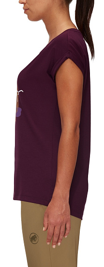 Футболка женская Mammut Mountain T-Shirt Grape - Фото 4 большая