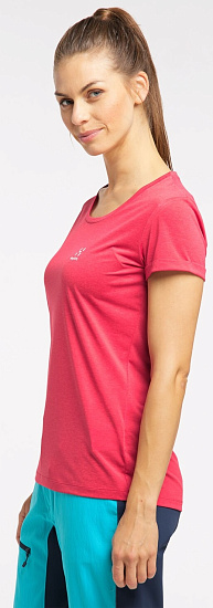 Футболка женская Haglofs Ridge Hike Tee Scarlet Red - Фото 5 большая