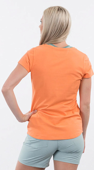 Футболка женская Bergans Classic Tee Cantaloupe/Brick - Фото 4 большая