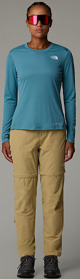 Лонгслив женский The North Face Shadow Ls Algae Blue - Фото 5 большая
