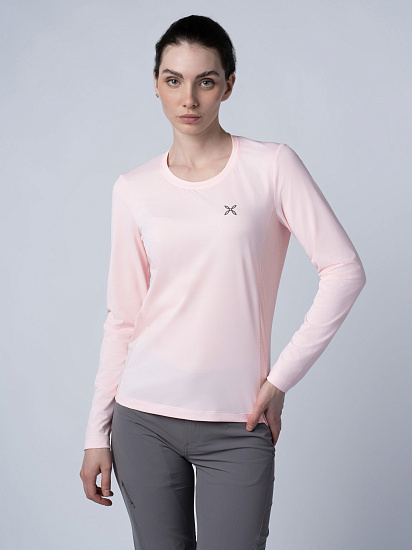 Лонгслив женский Montura Delta Mix Maglia Light Rose - Фото 7 большая