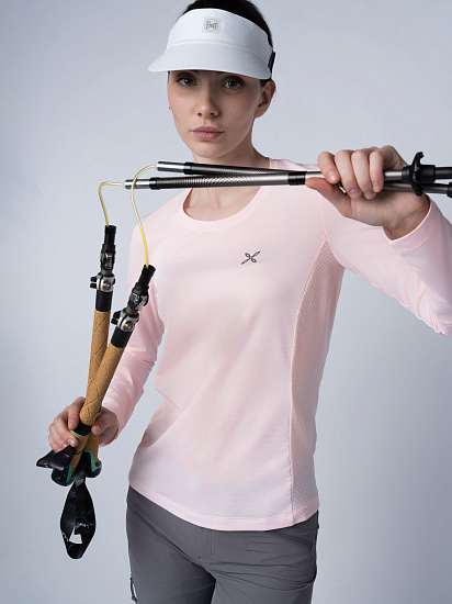 Лонгслив женский Montura Delta Mix Maglia Light Rose - Фото 13 большая